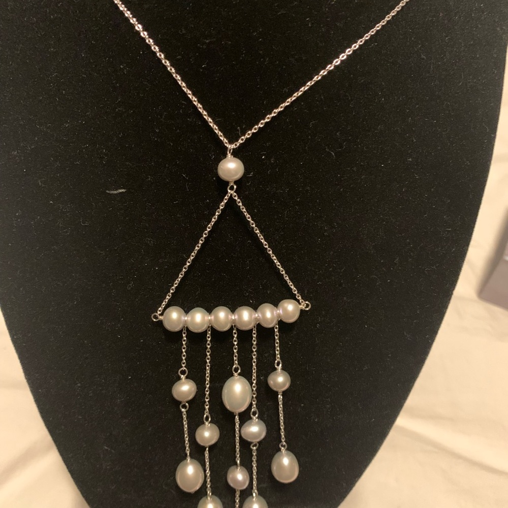 Gray Pearl Necklace